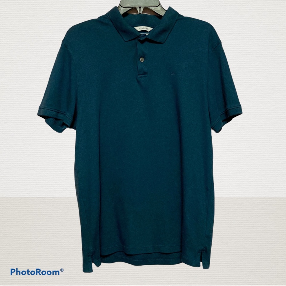 Calvin Klein Men's Liquid Touch Polo Shirt Medium